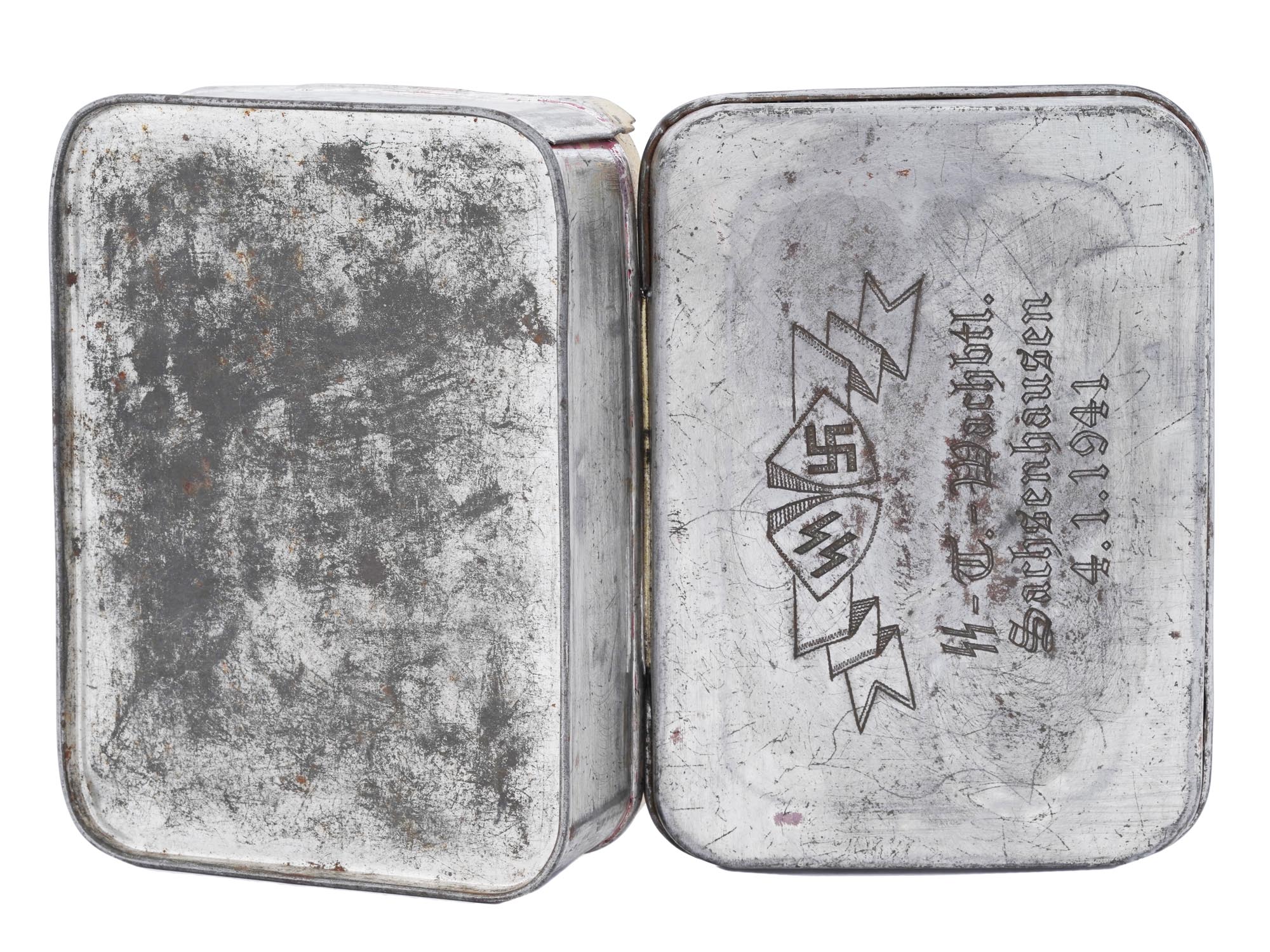 WWII GERMAN TRINKET BOX FROM SACHSENHAUSEN CAMP PIC-1